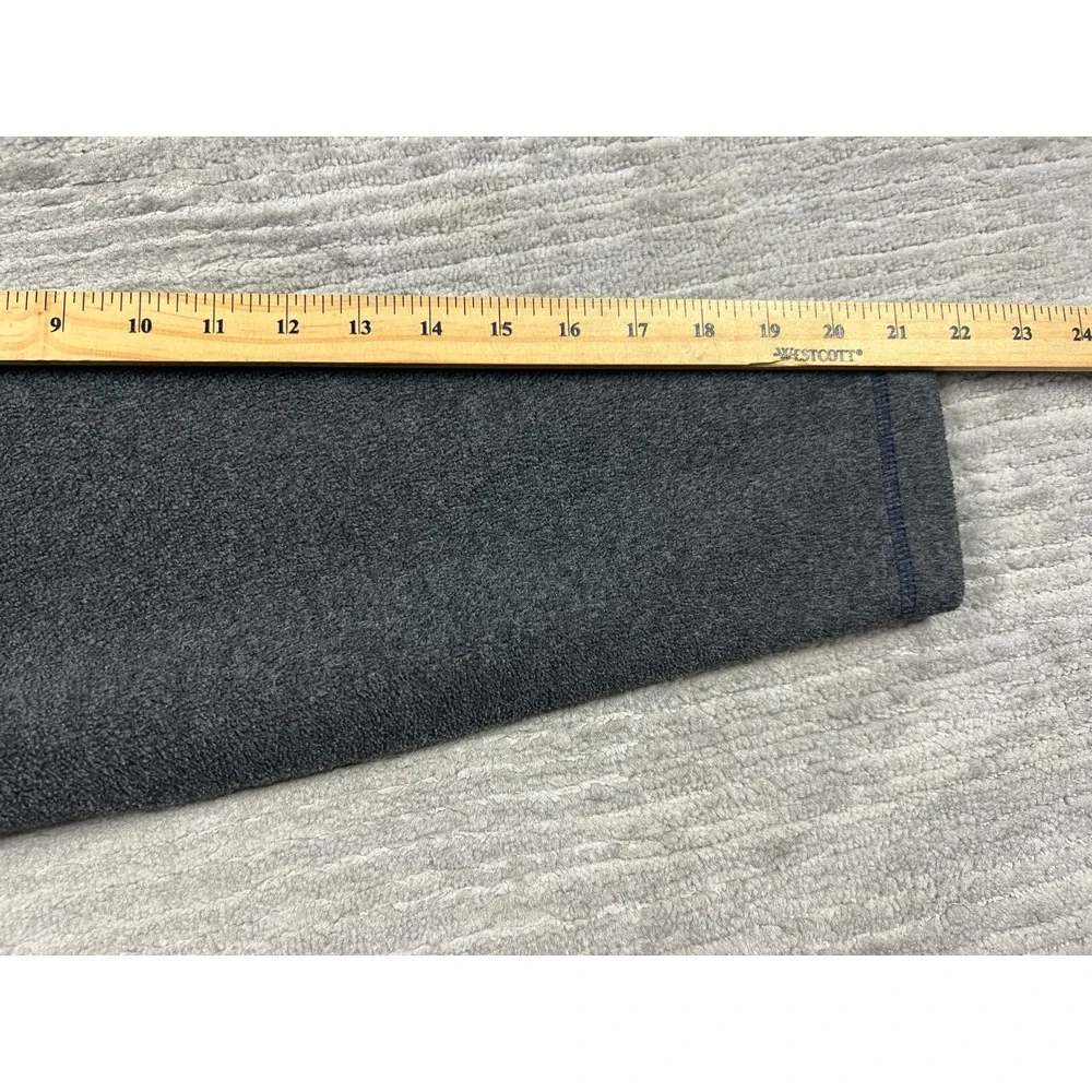 Old Navy Fleece Pullover Mens 16 Gray V-Neck Long Sleeve Contrast Stitching